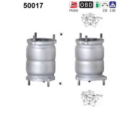 AS 50017 Catalytic Converter